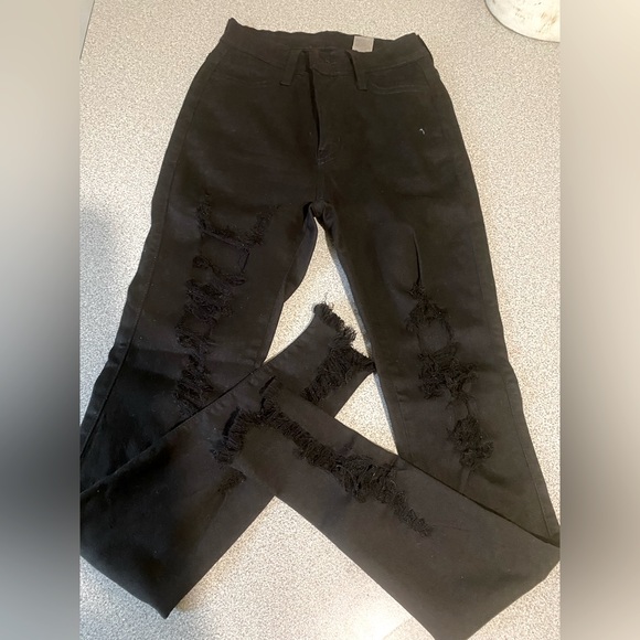 Black jeans vibrant size 24 or 1 - Picture 1 of 4